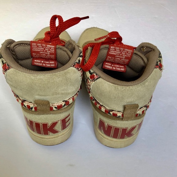 SOLD🎉NIKE Terminator Women Hi Top Size8 Suede Tan - Picture 4 of 6